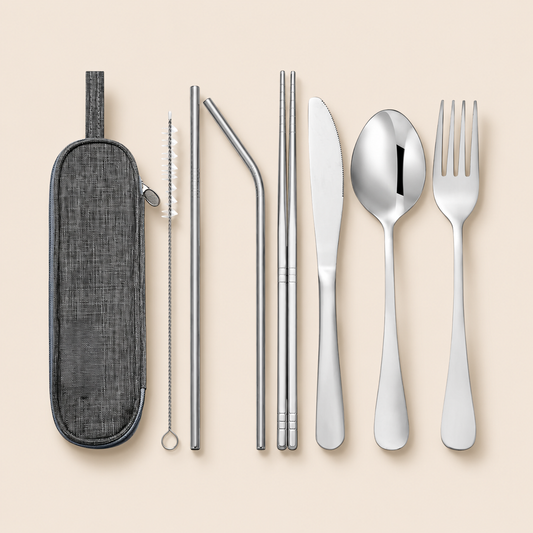 UnifyCarry® - 8 Piece Stainless Steel Silverware
